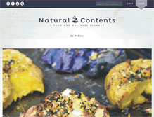 Tablet Screenshot of naturalcontents.com